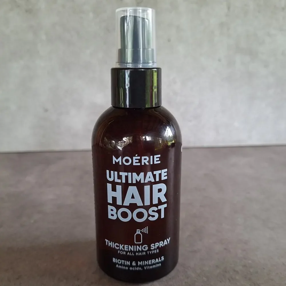 Moerie ultimate Hair boost thickening spray biotin & minerals amino acids 150 Ml
